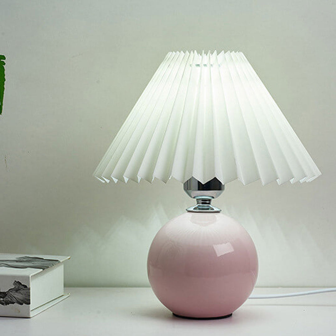 Moderne Keramisk Bordlampe i Flere Farver