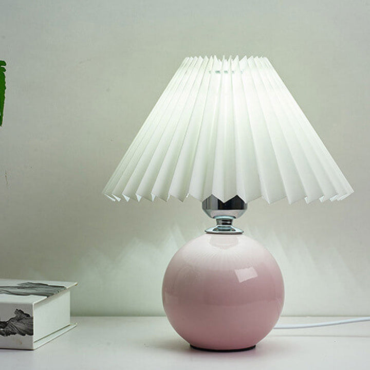 Moderne Keramisk Bordlampe i Flere Farver