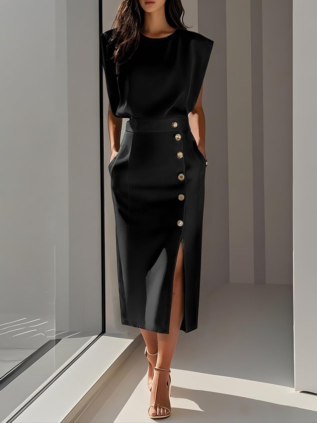 Aspen™ | Ubesværet Charme Midi Kjole