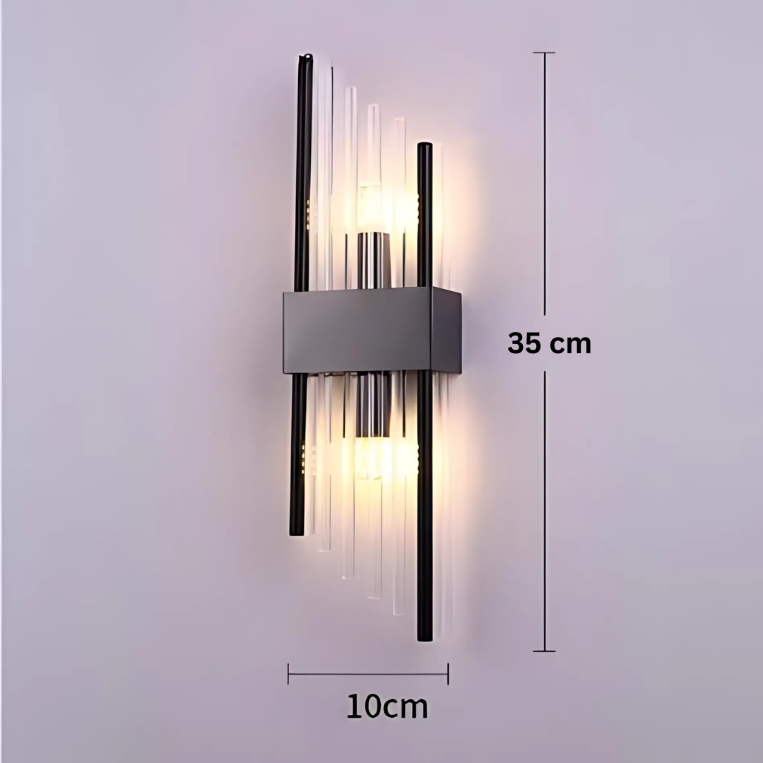 Elegant LED Væglampe i Rustfrit Stål