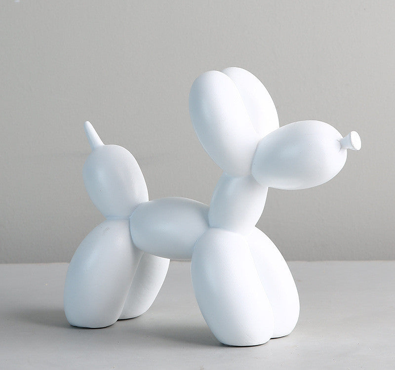 Håndlavet Skandinavisk Ballonhund Figurine i Resin