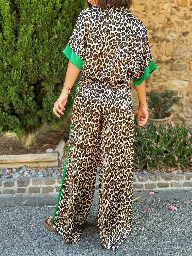 Maria™ | Flydende Leopardprint Bred Ensemble