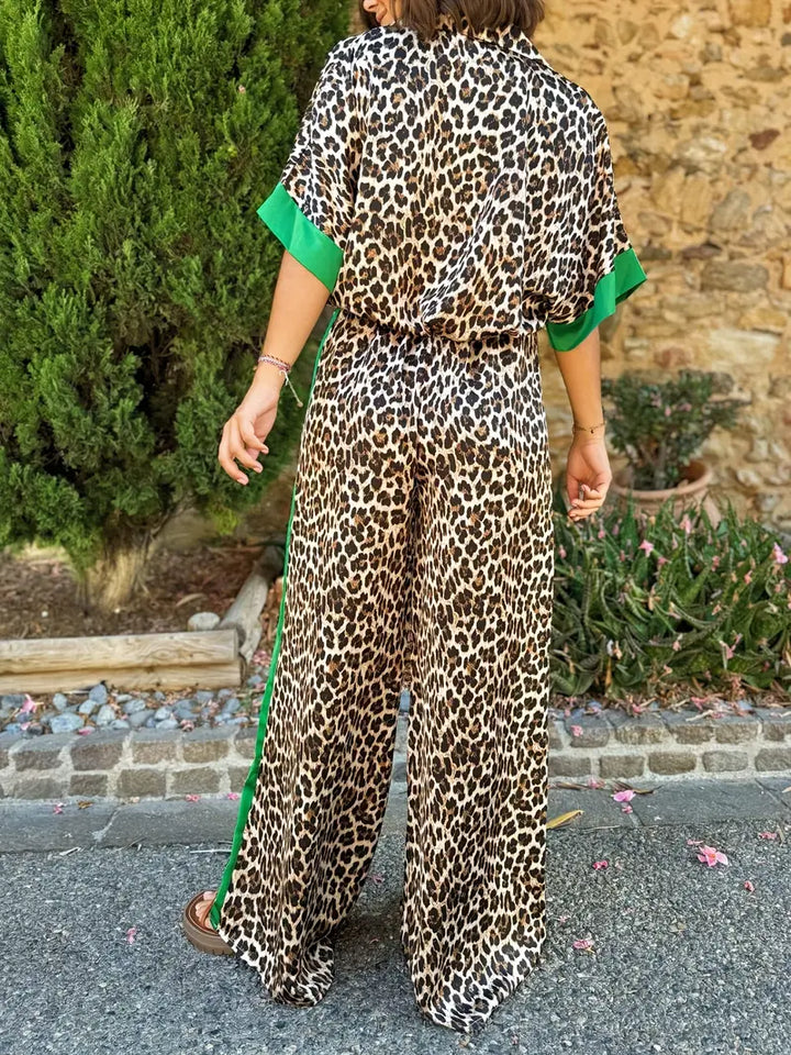 Maria™ | Flydende Leopardprint Bred Ensemble