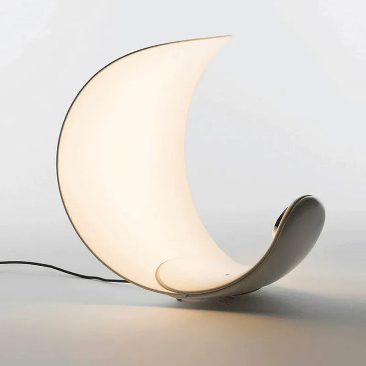 Justerbar LED skrivebordslampe i Halvmåne-design