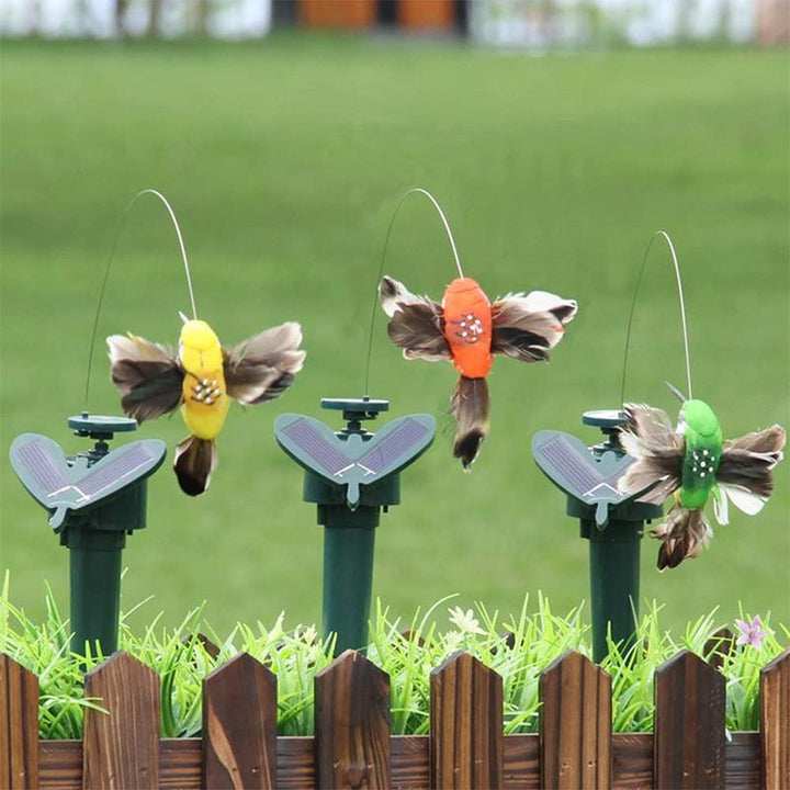 Solcelledrevet Dansende Kolibri og Sommerfugl Have Dekoration