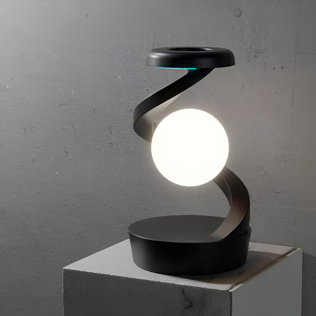 Moderne Roterende Bordlampe med Trådløs Oplader