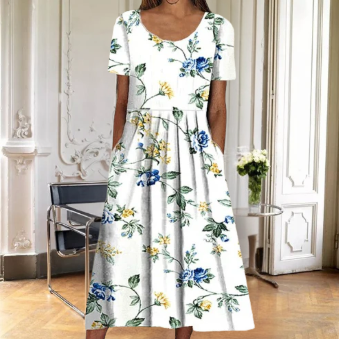 Ruby™ | Blomstret Kjole