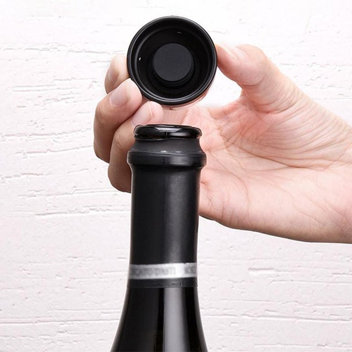 Genanvendelig Silikone Vin- og Champagneflaskeprop med Twist-Lock Tætning