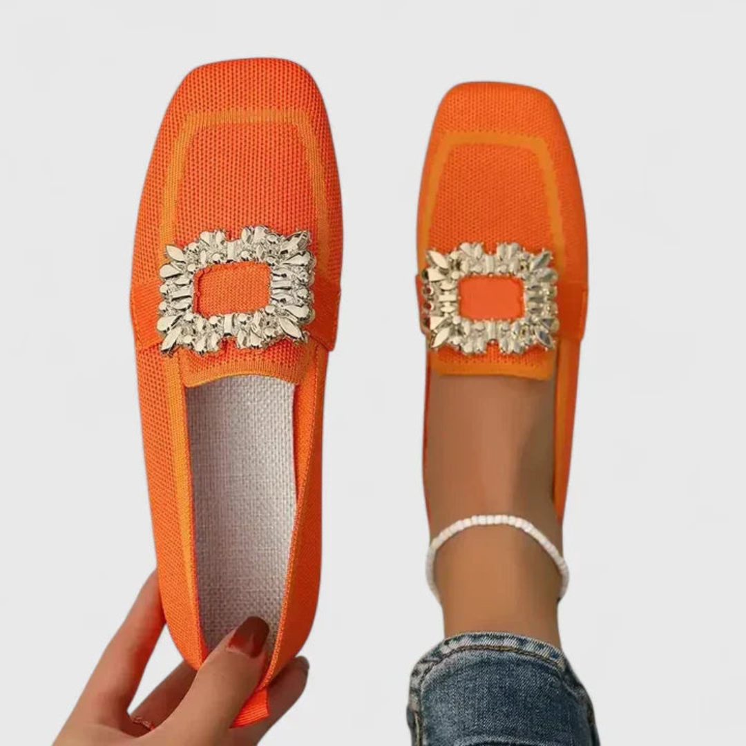 Doris | Dame Kristalspænde Slip-On Loafer