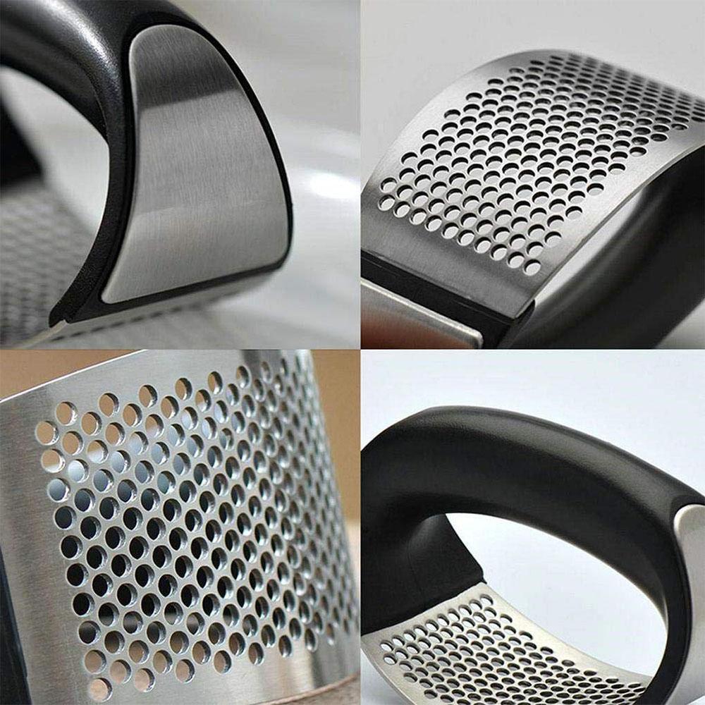 Premium Rustfri Stål Hvidløgspresser med Ergonomisk Greb