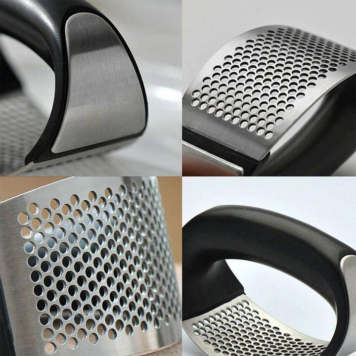 Premium Rustfri Stål Hvidløgspresser med Ergonomisk Greb