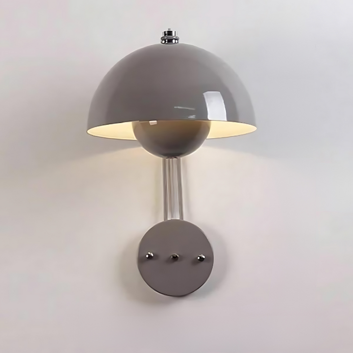 Svampeformet Metal LED Væglampe i Flere Farver