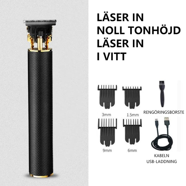 Trådløs Genopladelig Hårklipper med T-Blade til Præcise Klip