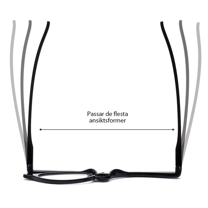 Makeupbriller med Roterende Linser og Justerbar Pasform
