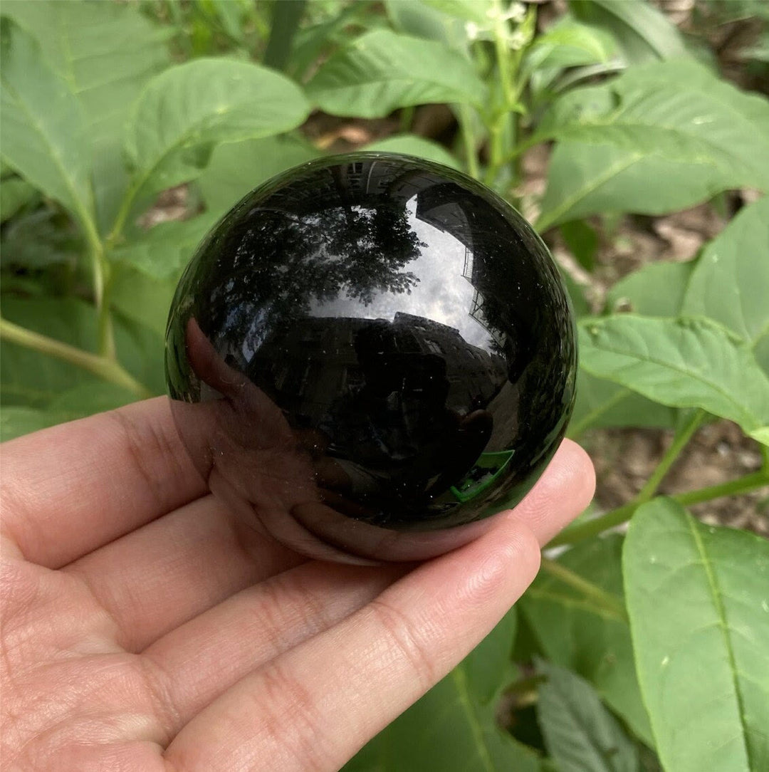Obsidian Krystal Kule til Energi Rensning og Feng Shui