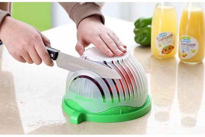 60-Sekunders Salat Chopper med Ryddeligt Design