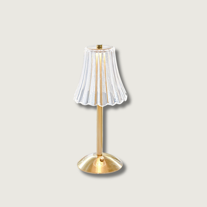 Elegant Guldbærbar LED Bordlampe med Hurtig Opladning