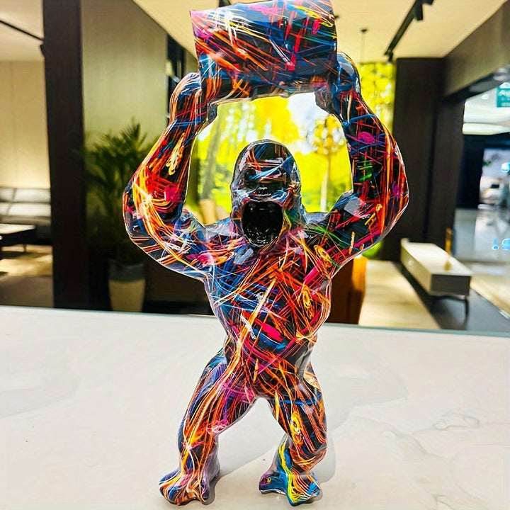 Håndmalet Graffiti Donkey Kong Skulptur