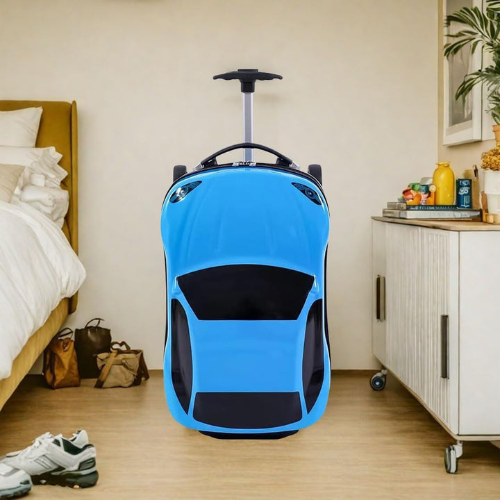 Børnesuitcase i Bilform med Teleskophåndtag