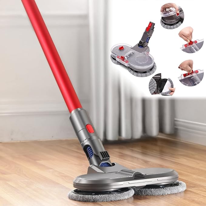 Elektrisk Moppehoved til Træ-, Flise- og Laminatgulve