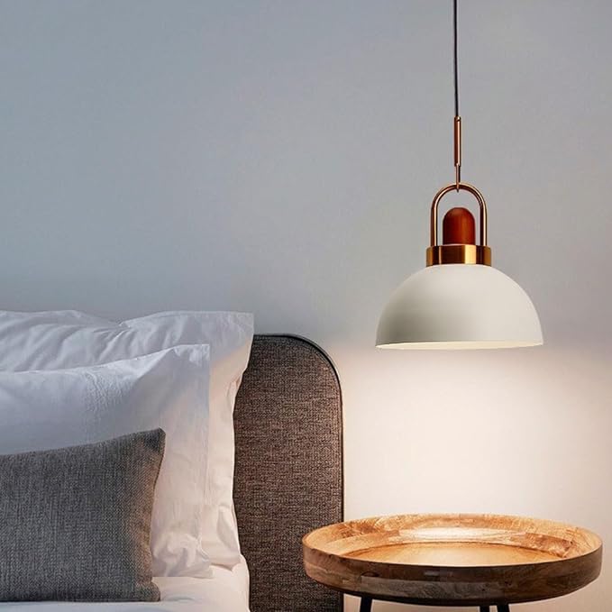 Justerbar Nordisk Pendellampe i Metal og Glas