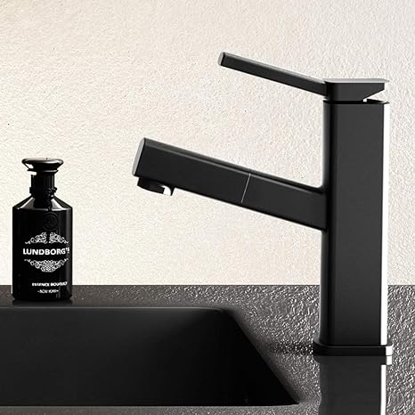 Utrækbar Badekararmatur med Drejelig Udløb og Enkeltgreb
