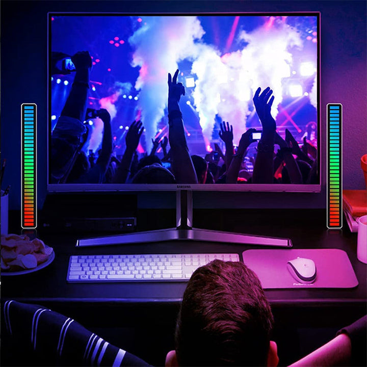 Trådløs RGB Musik Lysbar med Mikrofon