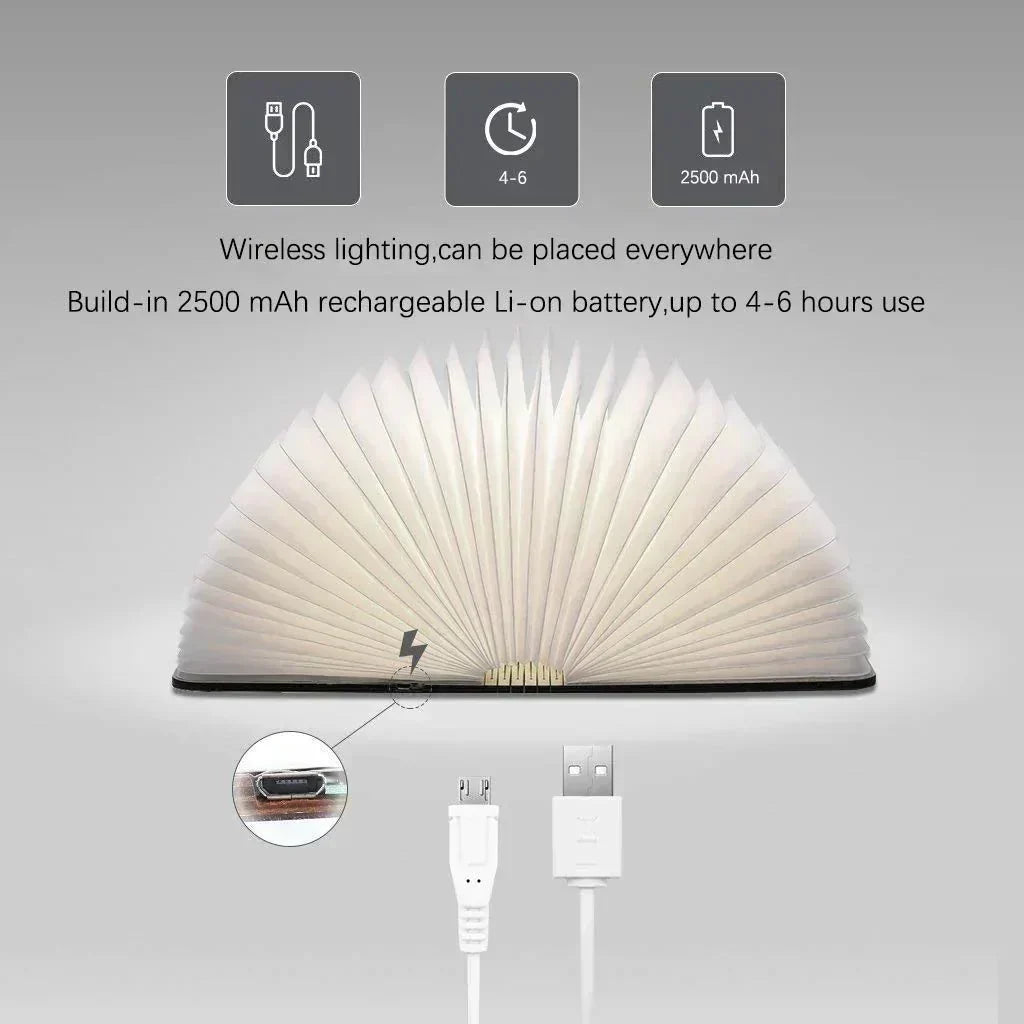 Genopladelig LED Boglampe med Sensor og Dæmpning