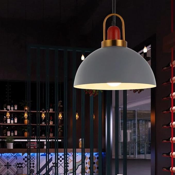 Justerbar Nordisk Pendellampe i Metal og Glas