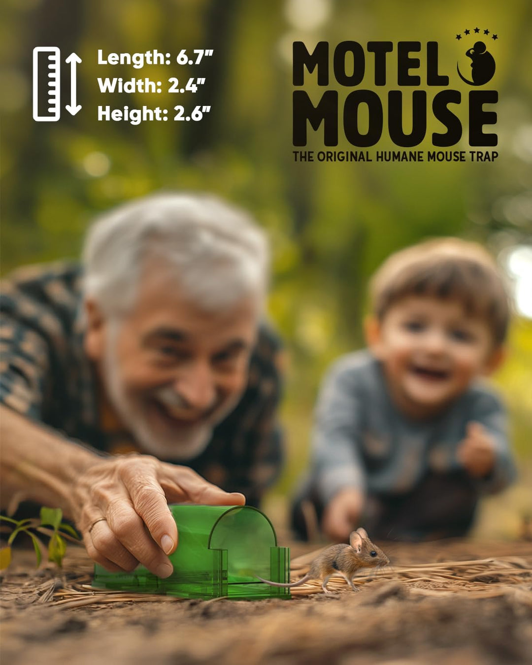 Human ven mus fælde med berøringsfri frigivelse - 4 stk.