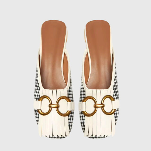 Pauline | Damernes Slip-On Sandaler med Spændedesign
