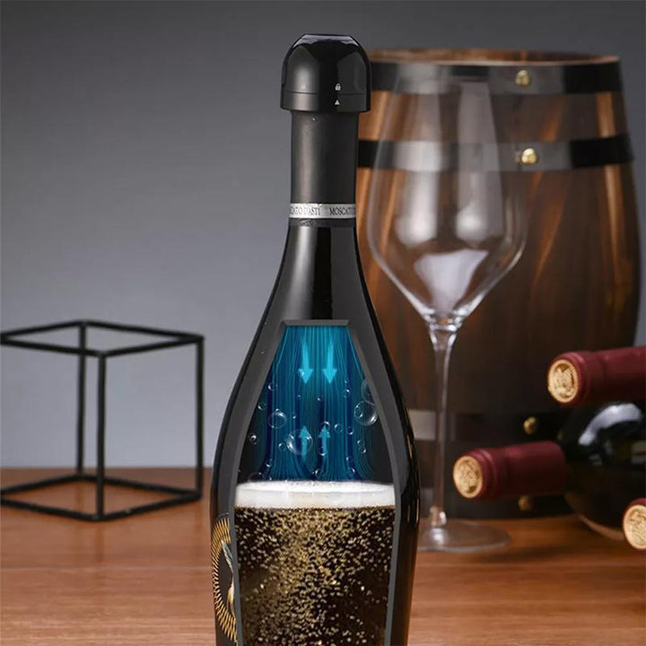 Genanvendelig Silikone Vin- og Champagneflaskeprop med Twist-Lock Tætning