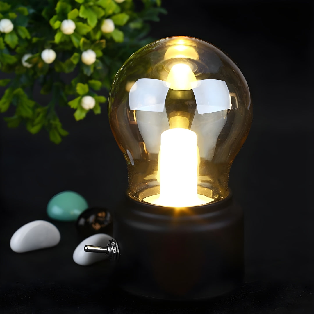 Genopladelig Retro LED Bordlampe med USB Opladning