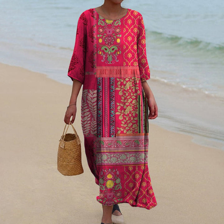 Tracy™ | Løs Fit Boho Maxi Kjole