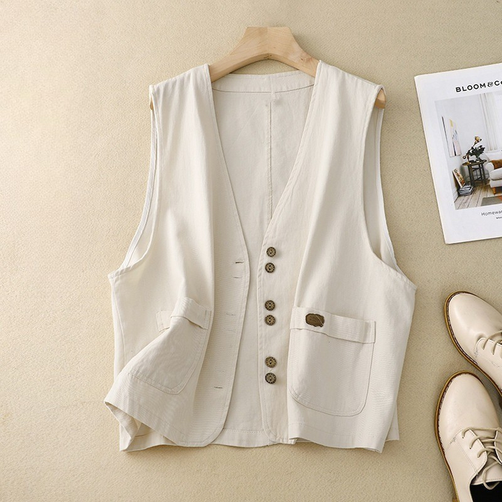 Margo™ | Casual Button-Up Vest