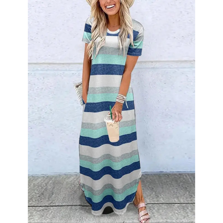 Dora™ | Casual Sommer Rund Hals Maxi Kjole