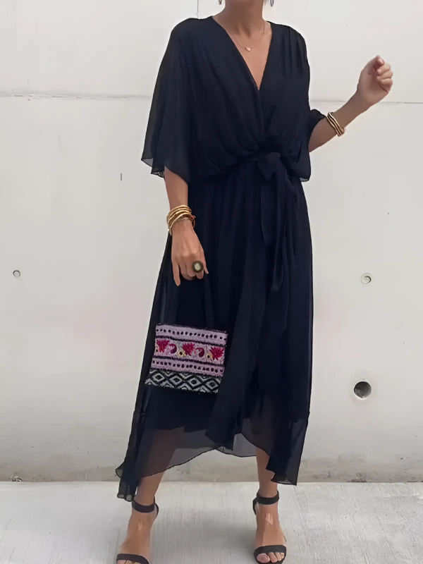 Lori™ | Tidless Wrap Midi Kjole