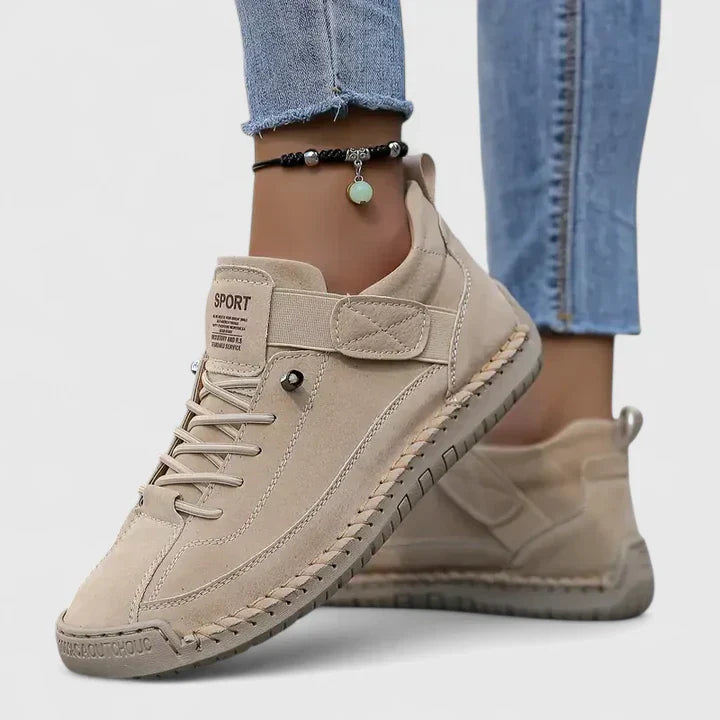 Jessica | Dame Lækre Chic Behagelige Snøresneakers