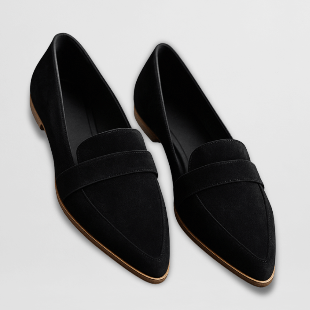 Magdalena | Dame Forårs Spids Snude Suede Loafers