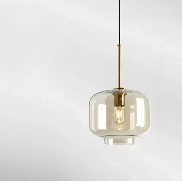 Skandinavisk Glas Pendellampe med Elegant Design