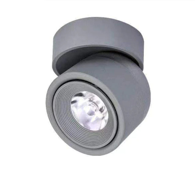 Dæmpbar Minimalistisk LED Spotlys med 340-Grad Rotation i Aluminium