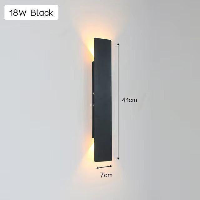 Vejrbestandig Aluminium LED Væglampe til Udendørs Belysning