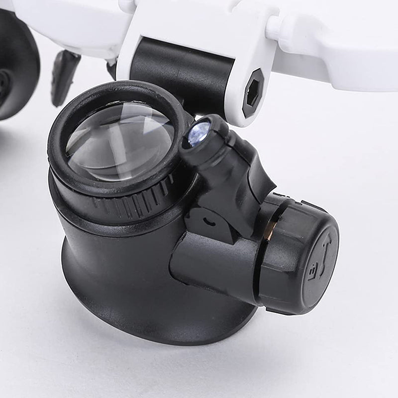 Justerbare Forstørrelsesglas med LED-lys og 8x-23x Forstørrelse