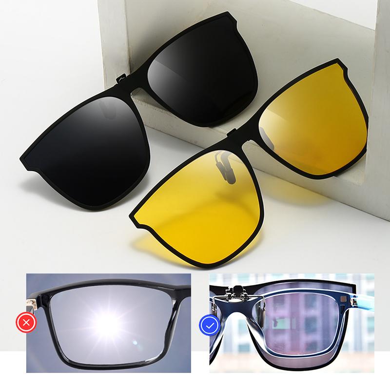 Polariserede Clip-On Solbriller med UV400 Beskyttelse