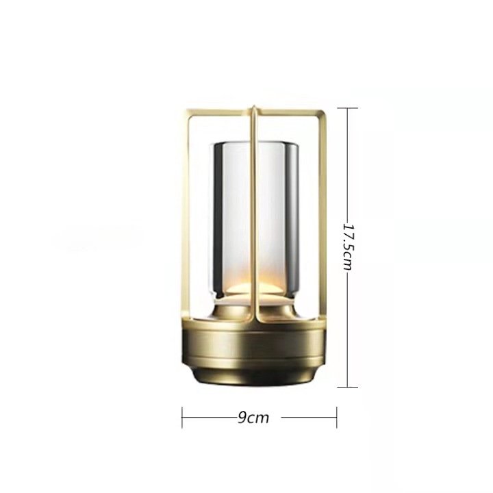 Trådløs Aluminium Bordlampe med Dæmpbar Lysstyrke og Vandtæt Design