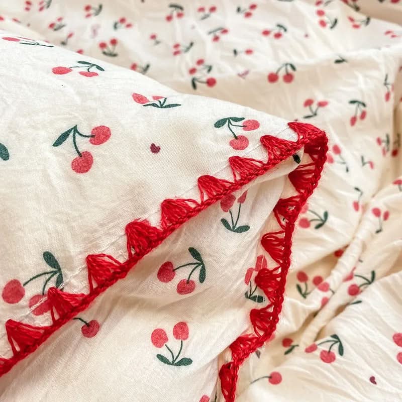 Blomster Duvet Cover Sæt med Pudebetræk i Blødt Stof