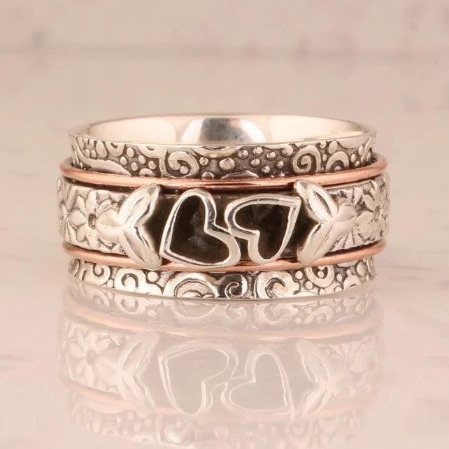 Graveret Sølv Heritage Ring