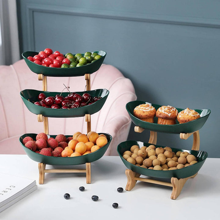 Elegant Multi-Tier Frugtstand i Metal