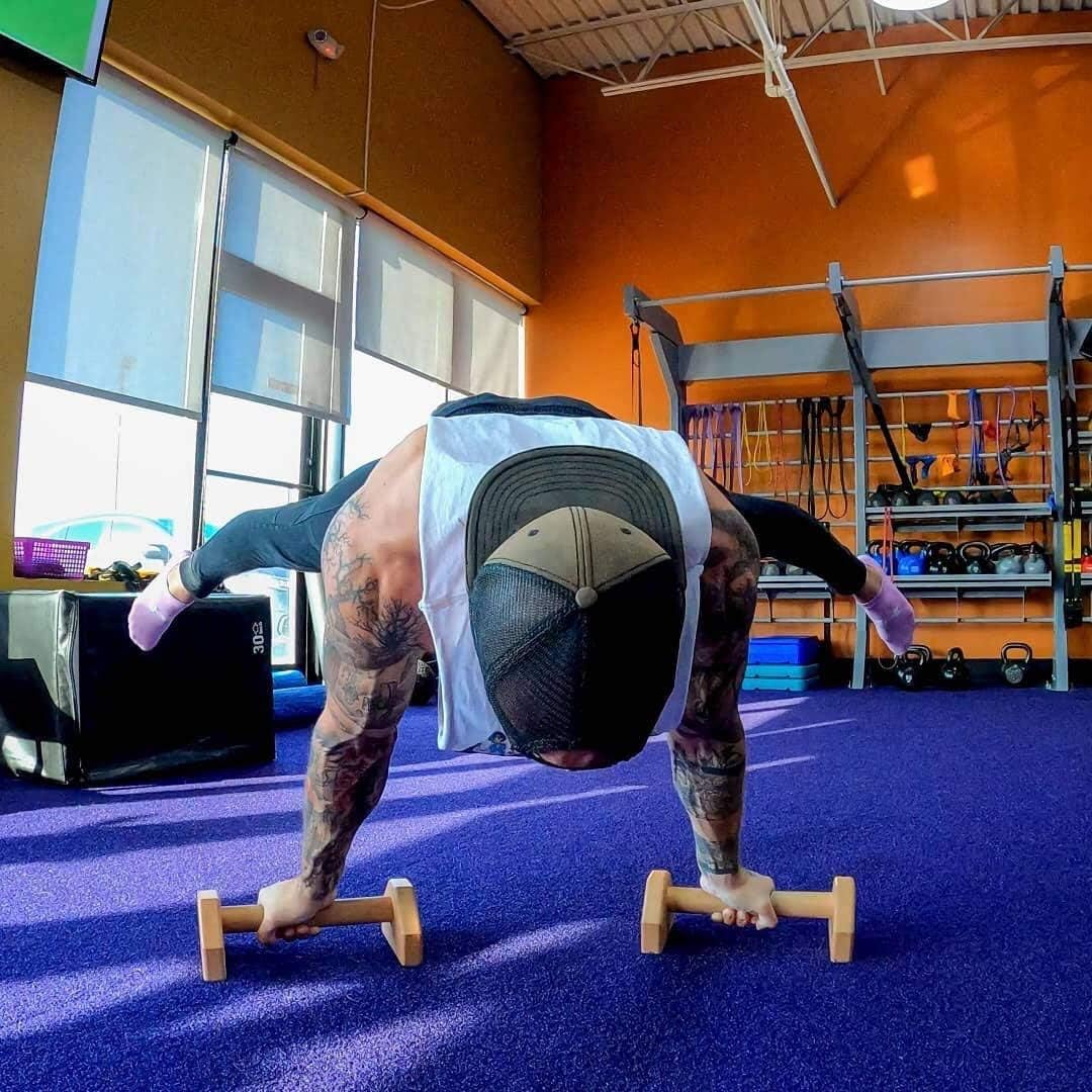 Ergonomiske Træ Push-Up Bars med Skridsikkert Greb