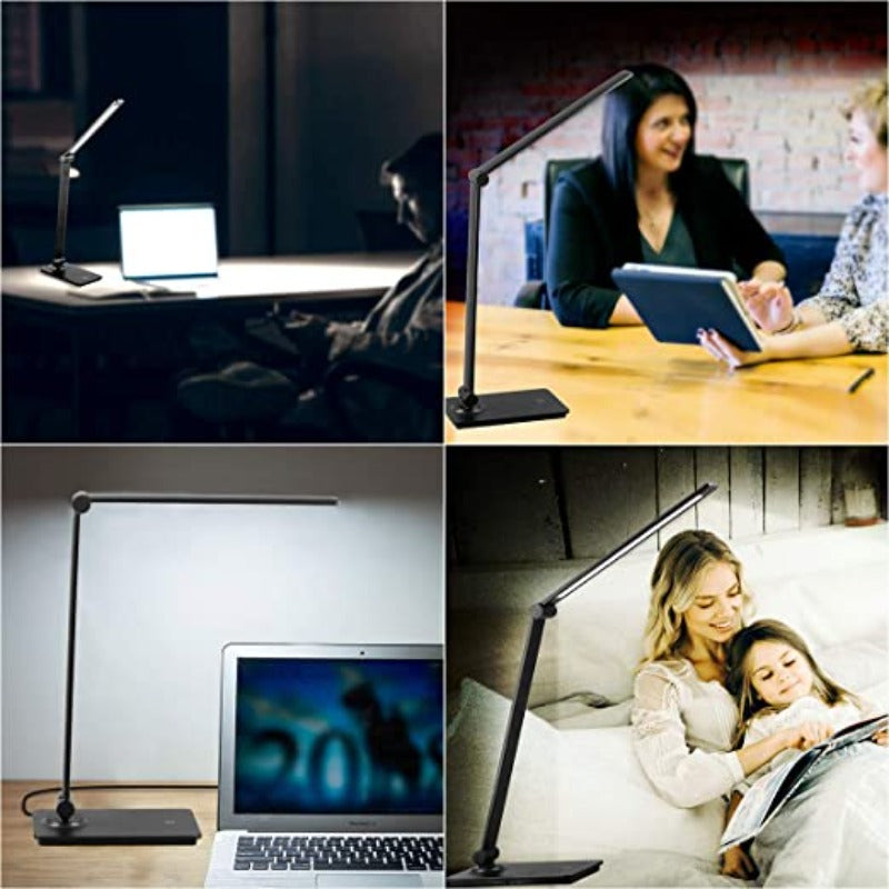 Dæmpbar LED Skrivebordslampe med Justerbar Arm og Touch Control